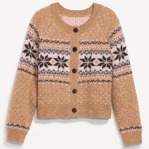 Old Navy Holiday Fair Isle Cardigan Sweater